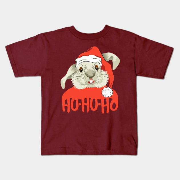 The Christmas Rabbit Kids T-Shirt by lents